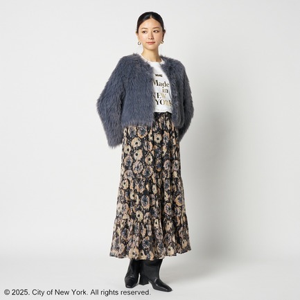 NYC METALIC PRINT L/S T-SHIRT 詳細画像 ホワイト 7