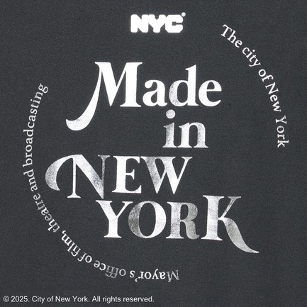 NYC METALIC PRINT L/S T-SHIRT 詳細画像 ブラック 5
