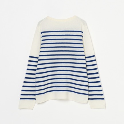 Cashmere French Marine Border 詳細画像 ホワイト 1
