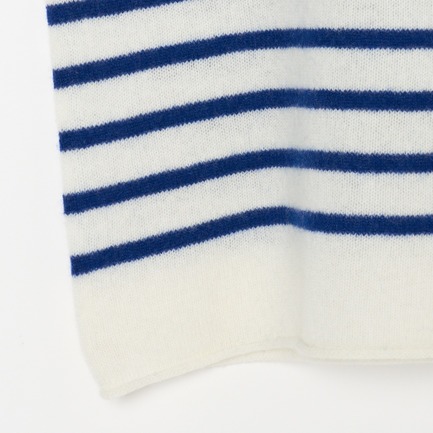 Cashmere French Marine Border 詳細画像 ホワイト 4