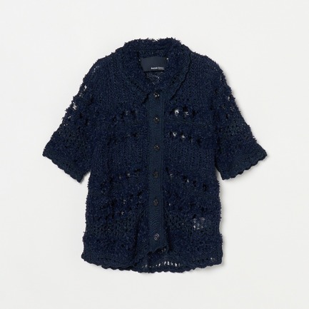 SHORT SLEEVE POLO CARDIGAN