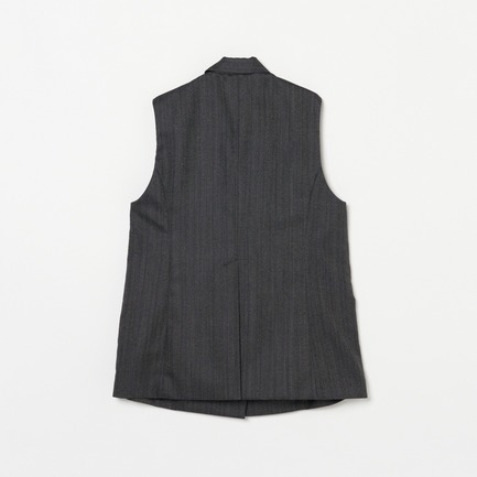 WOOL HERRINGBONE VEST 詳細画像 ミディアムグレー 1