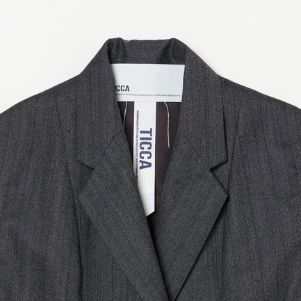 WOOL HERRINGBONE VEST 詳細画像 ミディアムグレー 2