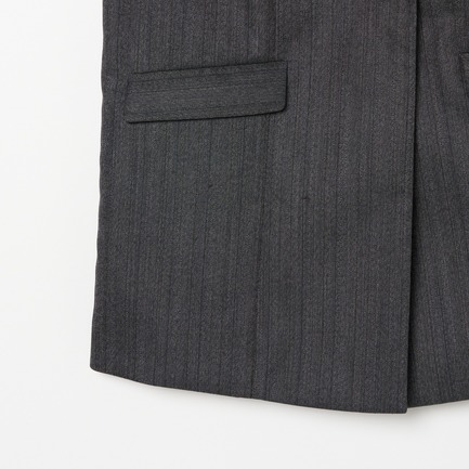 WOOL HERRINGBONE VEST 詳細画像 ミディアムグレー 4