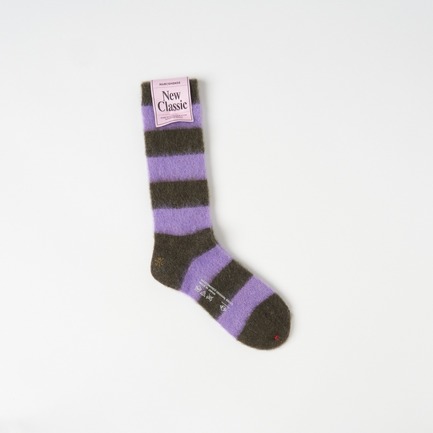 MOHAIR BORDER SOCKS 24