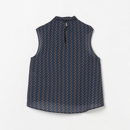 Dry twill tie brouse 詳細画像 ブルー系 1