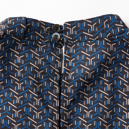 Dry twill tie brouse 詳細画像 ブルー系 5