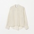 Sheer cotton band collar shirt 詳細画像