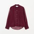 Sheer cotton band collar shirt 詳細画像