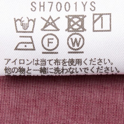 Sheer cotton band collar shirt 詳細画像 レッド系 6