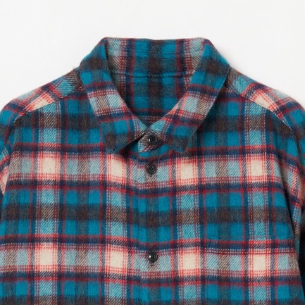 ALPACA CHECK SHIRT 詳細画像 ブルー 2
