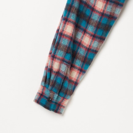 ALPACA CHECK SHIRT 詳細画像 ブルー 3
