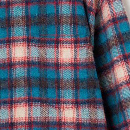ALPACA CHECK SHIRT 詳細画像 ブルー 5