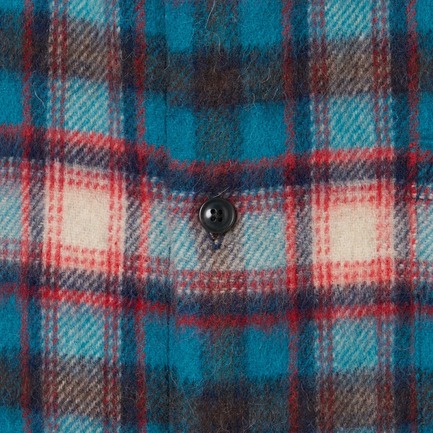 ALPACA CHECK SHIRT 詳細画像 ブルー 7