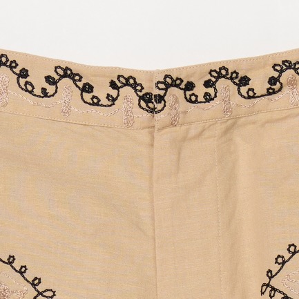 COTTON LINE AARI EMBROIDERY PANTS 詳細画像 ベージュ 6
