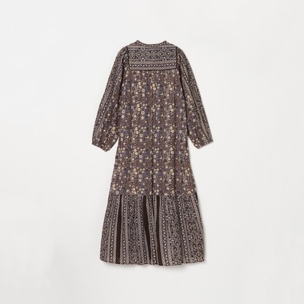 COTTON JACQUARD FLOWER DRESS 詳細画像 ブラウン 1