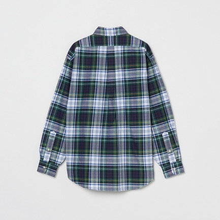 BIG FIT BUTTON DOWN SHIRT CHECK 詳細画像 グリーン系 1