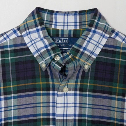 BIG FIT BUTTON DOWN SHIRT CHECK 詳細画像 グリーン系 2