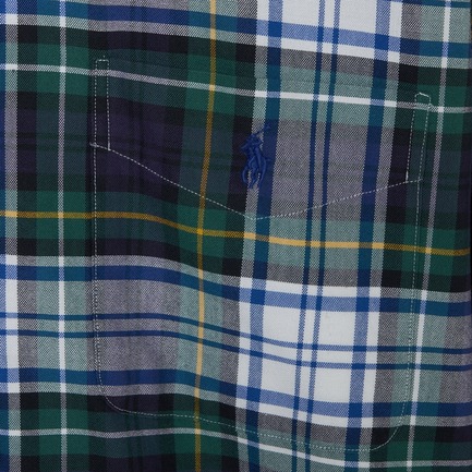 BIG FIT BUTTON DOWN SHIRT CHECK 詳細画像 グリーン系 5
