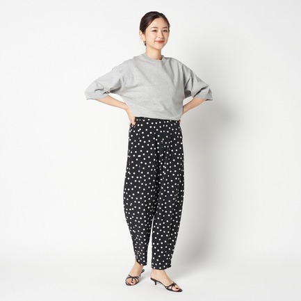 DOT PRINT CURVEY PANTS 詳細画像 ブラック 6