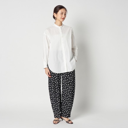 DOT PRINT CURVEY PANTS 詳細画像 ブラック 7