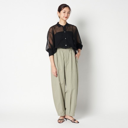 SHEER  POLO CARDIGAN 詳細画像 ブラック 10