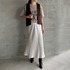 SATIN MAXI FLARE SKIRT 詳細画像