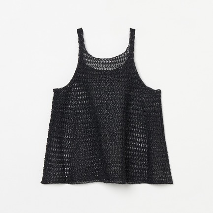 GLITTER CROCHET KNIT CAMISOLE 詳細画像 ブラック 1