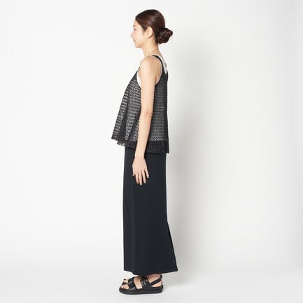 GLITTER CROCHET KNIT CAMISOLE 詳細画像 ブラック 6