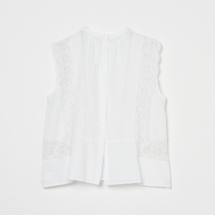 COTTON MANNY LACE NOSLEEVE 詳細画像 ホワイト 1