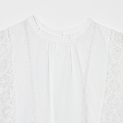 COTTON MANNY LACE NOSLEEVE 詳細画像 ホワイト 2