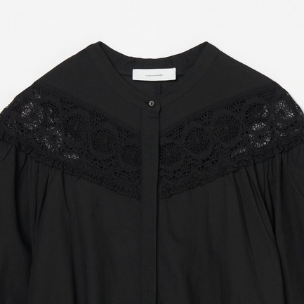 COTTON LACE BLOUSE 詳細画像 ブラック 2