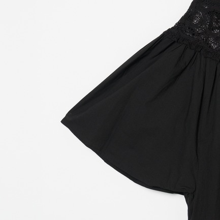 COTTON LACE BLOUSE 詳細画像 ブラック 3