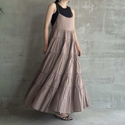 TIERED CAMI DRESS 詳細画像 ダークブラウン 10