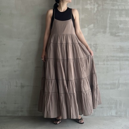 TIERED CAMI DRESS 詳細画像 ダークブラウン 7