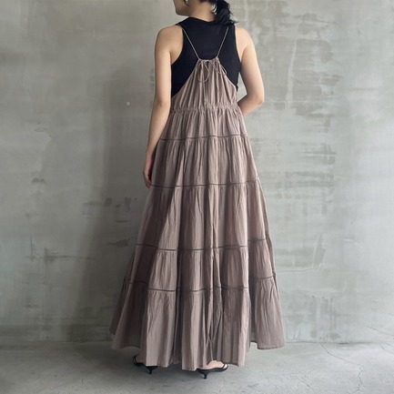 TIERED CAMI DRESS 詳細画像 ダークブラウン 9