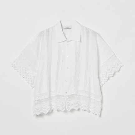 COTTON FLEX LACE BLOUSE