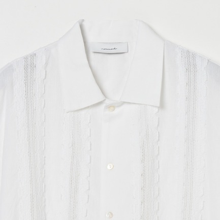 COTTON FLEX LACE BLOUSE 詳細画像 アイボリー 2