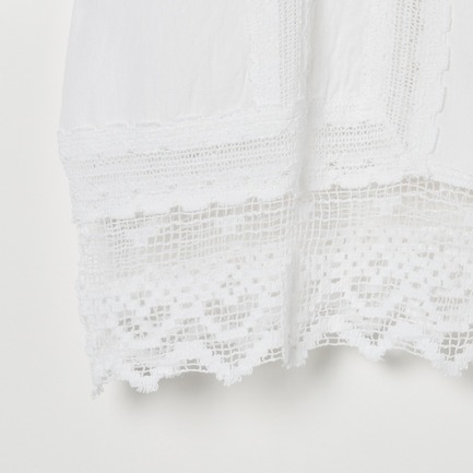 COTTON FLEX LACE BLOUSE 詳細画像 アイボリー 4