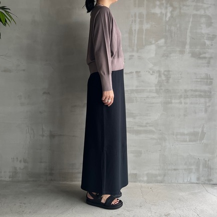 Washable cotton silk cropped cardigan  詳細画像 チャコールグレー 2