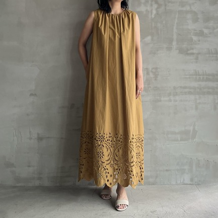 TROPICAL LACE DRESS 詳細画像 マスタード 1