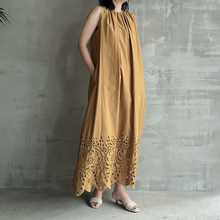 TROPICAL LACE DRESS 詳細画像 マスタード 2
