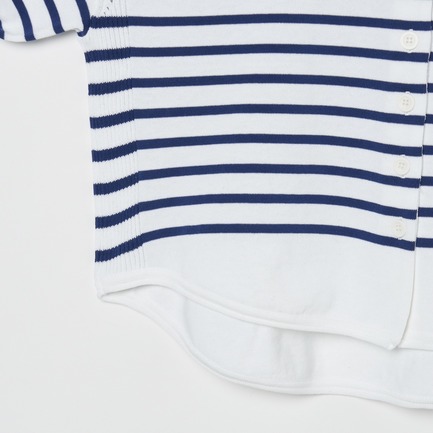 COOL TOUCH BORDER CARDIGAN 詳細画像 ホワイト 4