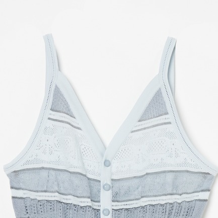 LACE CAMI CARDIGAN 詳細画像 ライトグレー 2