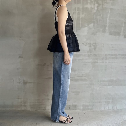 LACE CAMI CARDIGAN 詳細画像 ブラック 2