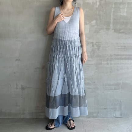 2WAY NOSLEEVE DRESS 詳細画像 ライトグレー 1