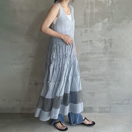 2WAY NOSLEEVE DRESS 詳細画像 ライトグレー 3