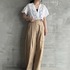 FLOWER LACE SHORT BLOUSE 詳細画像