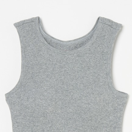 COTTON RIB CUP TANK 詳細画像 ライトグレー 2