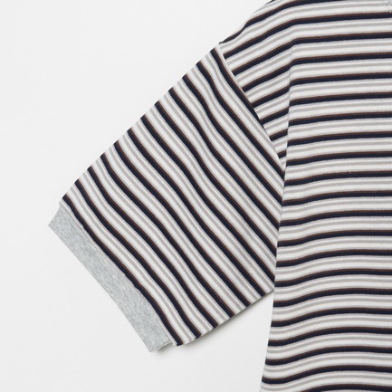 MULTI STRIPE RINGER TSHIRT 詳細画像 ミディアムグレー 3